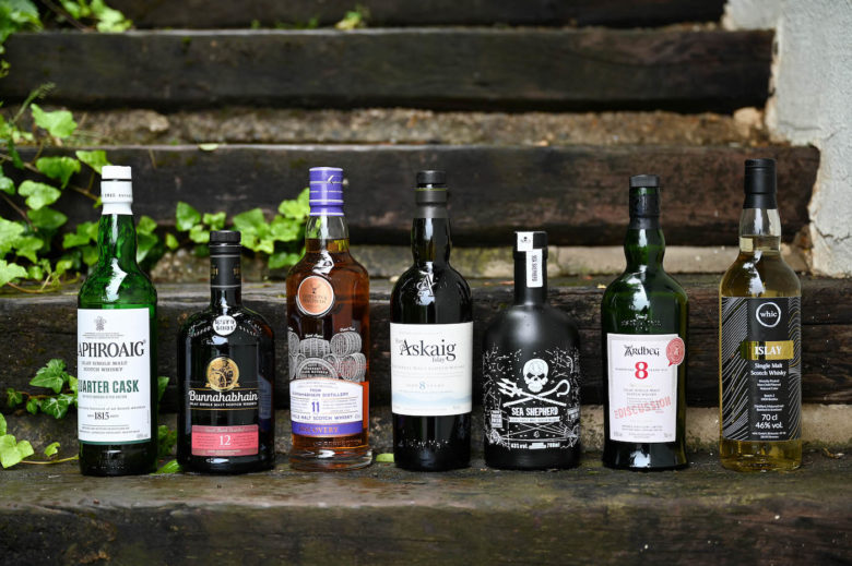 Eine kleine Auswahl an Islay Whisky 