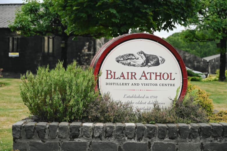 Blair Athol Whisky Destillerie in den zentralen Highlands