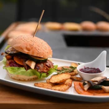 Herbstburger - Frischer Wagyuburger von der Feuerplatte