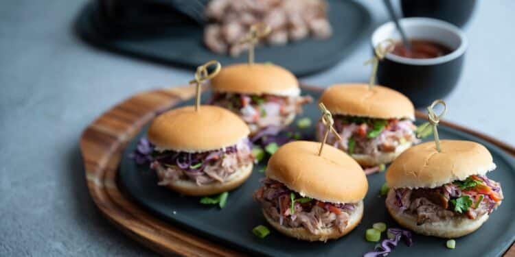 Saftige Pulled Pork Sliders - pulled pork sliders 04 - 1 Saftige Pulled Pork Sliders