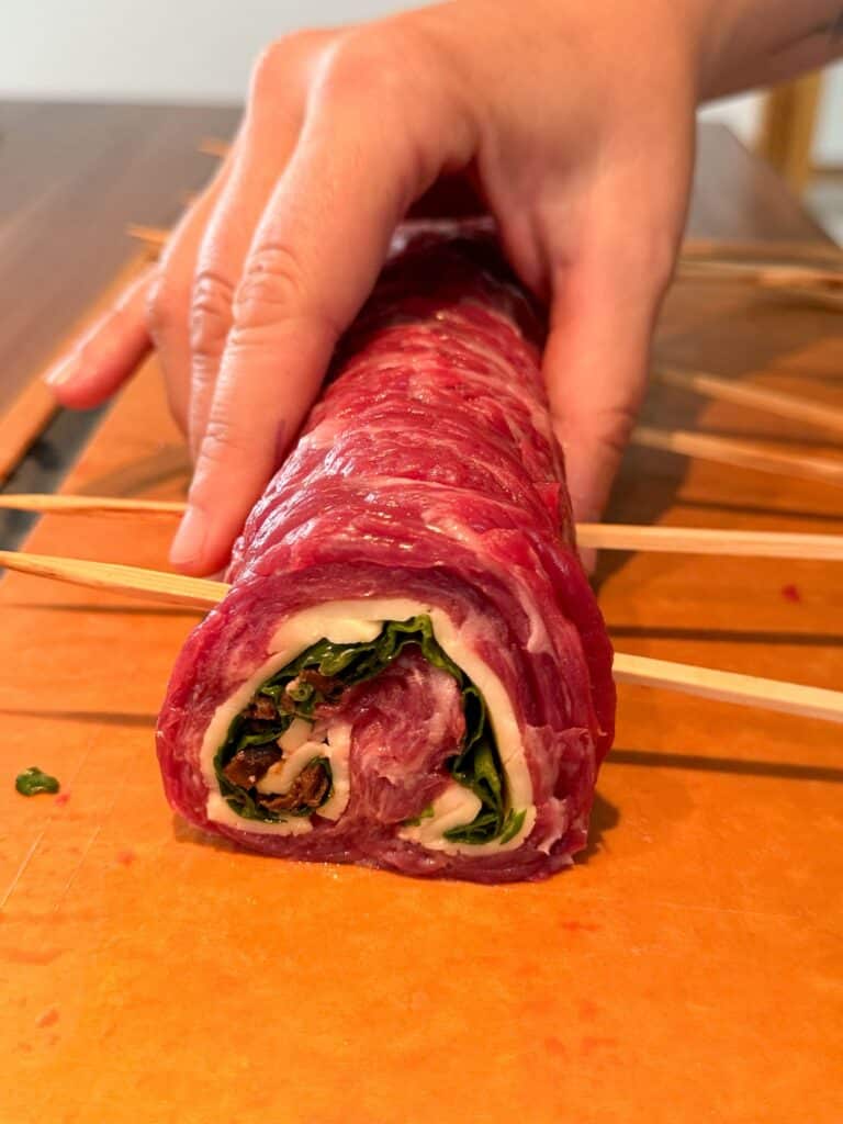 Gegrillte Flank Steak Pinwheels - flank steak pinwheel 14 - 28