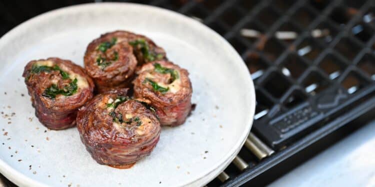 Gegrillte Flank Steak Pinwheels