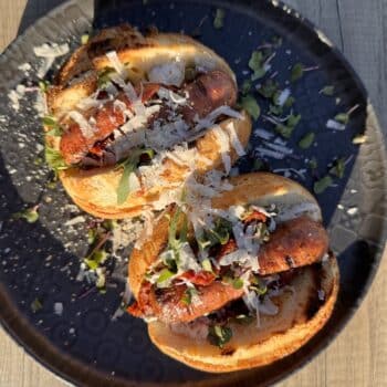 italienischer salsiccia hot dog