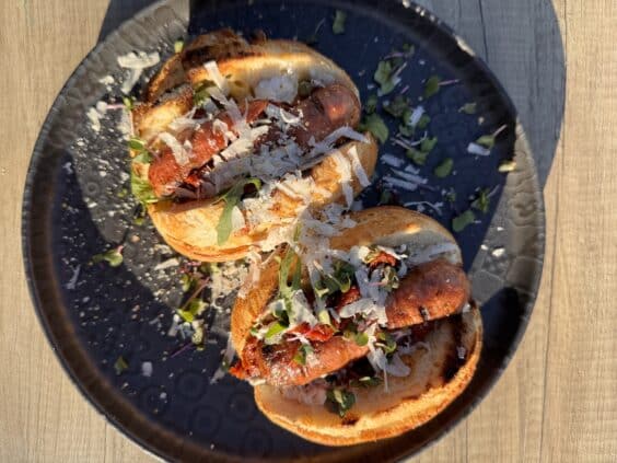 italienischer salsiccia hot dog