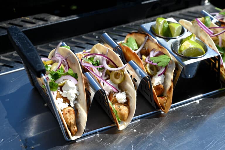 Streetfood Tacos mit Huhn - Greek Style - tacos greek style 11 - 13