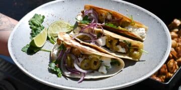 Streetfood Tacos mit Huhn - Greek Style - tacos greek style 13 - 14 tacos mit Huhn - greek style